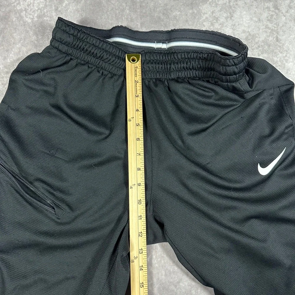 Nike Mens Athletic Track Pants XS Black Elastic Waist Zipper Pocket 26x31 Train